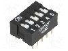 Intrerupator DIP, 2 pozitii, montare THT, 5 sectiuni, OMRON OCB - A6E-5101-N
