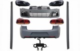 Pachet Complet Exterior VW Golf VI 6 MK6 (2008-2013) R20 Look cu Faruri LED si Stopuri Full LED Semnal Secvential Dinamic + Sistem de evacuare Perform