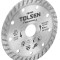 Disc de taiere diamantat, Industrial 125x22.2 mm 10 mm Max R