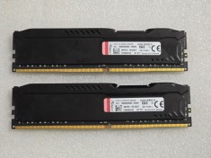 Memorie desktop KINGSTON HyperX Fury Black, 2x8GB DDR4, 3200Mhz, CL18, HX432C18FB2K2/16 foto