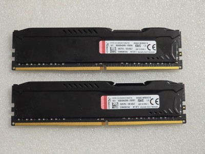 Memorie desktop KINGSTON HyperX Fury Black, 2x8GB DDR4, 3200Mhz, CL18, HX432C18FB2K2/16 foto