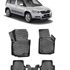 Set Covorase Auto Cauciuc Umbrella Pentru Skoda Yeti 2009-2017