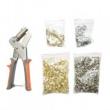 Set Cleste Montat Capse si Ocheti Metalici + 500 Capse 10 mm Aurii si Argintii