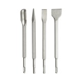 Set 4 dalti beton SDS Plus 14x250mm lata, plata, ascutita si canal Breckner Germany