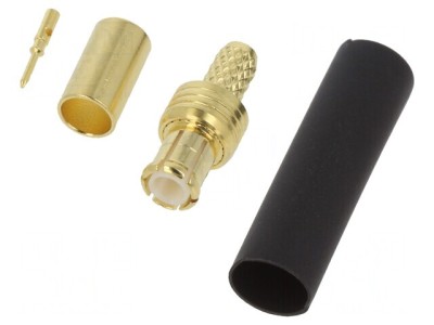 Mufă MCX Tată Drept 50&amp;Omega; pentru Cablu RG174 PTFE foto