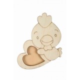 Accesorii creatie - lemn - rama foto ratusca, Colorarte, W001044