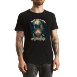 Tricou Barbati Explore More, pentru iubitorii de drumuri lungi, negru, marimea L