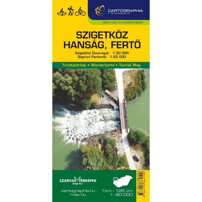 Szigetk&ouml;z, Hans&aacute;g, Fertő turistat&eacute;rk&eacute;p