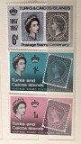 Lot 3 timbre Turks &amp; Caicos Islands 1967 &ndash; Centenarul Primului Timbru 1867&ndash;1967 -A85