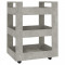 Cărucior de bucătărie gri beton 60x45x80 cm lemn prelucrat
