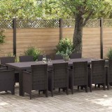 Cumpara ieftin Set de masă pentru grădină 13 pcs Maro Rattan poli