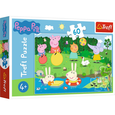 PUZZLE TREFL 60 PEPPA PIG DISTRACTIE IN VACANTA SuperHeroes ToysZone foto