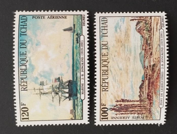 R.DU TCHAD-PICTURA-IMPRESIONISTA-SERIE 2 V.NEOBLITERATA-MNH**- EP 206