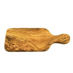 Tocator pentru ierburi aromatice din lemn de maslin, cu maner, 23x10 cm, grosime 1.2 cm