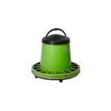 Hranitoare pentru pasari, verde, capacitate 3 kg