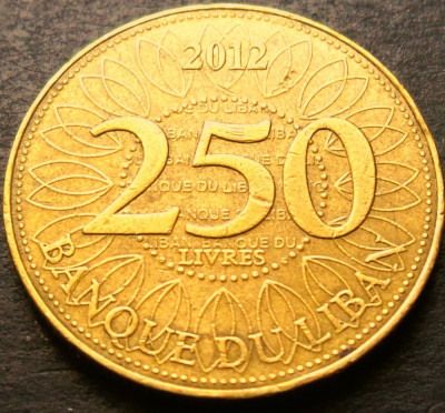 Moneda exotica 250 LIVRE(S) - LIBAN, anul 2009 * cod 4979 foto