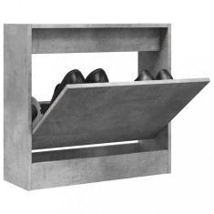 vidaXL Pantofar, gri beton, 60x21x57 cm, lemn compozit 839885