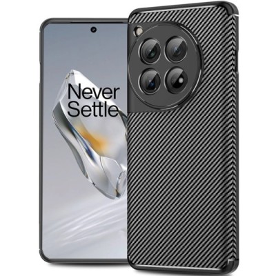 Husa pentru OnePlus 12 - Techsuit CarbonFiber - Black foto