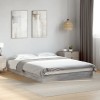 VidaXL Cadru de pat, gri sonoma, 140x200 cm, lemn prelucrat 842026