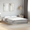 vidaXL Cadru de pat, gri sonoma, 140x200 cm, lemn prelucrat 842026