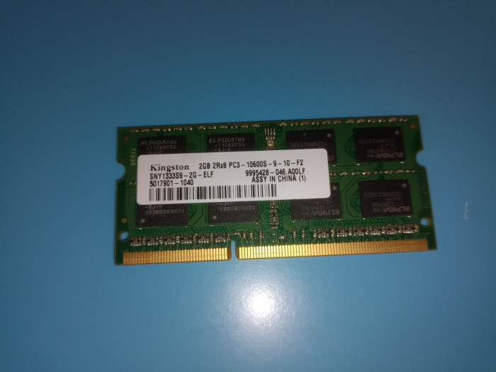 Memorie laptop DDR3 2Gb 1333Mhz PC3-10600S Kingston