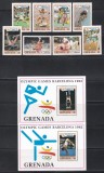 Grenada 1992 - Jocurile Olimpice - Barcelona, Serie + 2 Colite, SET COMPET, MNH