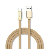 Cablu alimentare tip C Ruby Edition, USB, 2.4 A, 1 m, Auriu, General