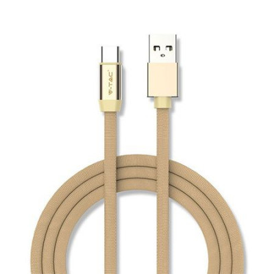Cablu alimentare tip C Ruby Edition, USB, 2.4 A, 1 m, Auriu foto