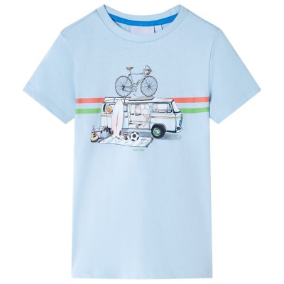Tricou pentru copii, albastru deschis, 128 foto