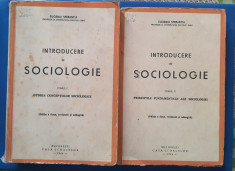 Introducere &amp;icirc;n Sociologie - VOL. 1 si 2 - 1944 foto
