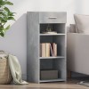 Gossi dulap, gri beton, 40x42,5x93 cm, lemn prelucrat