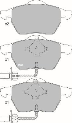 Set placute frana,frana disc AUDI A6 Avant (4F5, C6) (2005 - 2011) KRIEGER 0950006305 foto