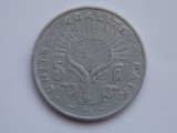 5 francs 1977 Djibouti, Africa