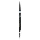 Lovely Full Precision creion pentru sprancene cu pensulă culoare Dark Brown 5 g