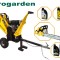 Pachet ProGARDEN TB100E Tocator resturi vegetale, 12CP, 65-100mm + MF3545P Motoerastrau 450mm, 3.4CP + 4L ulei ProAdvanced PowerfulTools