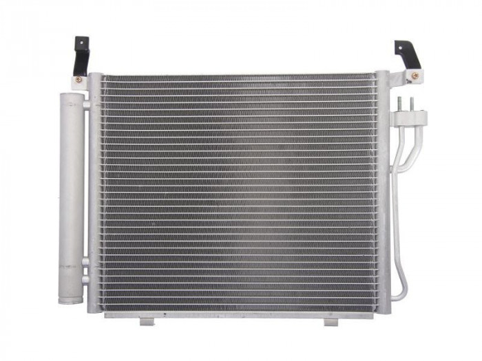Condensator climatizare Hyundai I10, 01.2008-2013, motor 1.1 CRDI, 55 kw diesel, cutie manuala, full aluminiu brazat, 440(395)x353(343)x16 mm, cu usc