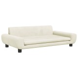 Cumpara ieftin Canapea pentru copii, crem, 100x54x33 cm, catifea