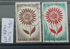 TS21 - Timbre serie Grecia 1962 Mi 858-859 Cept