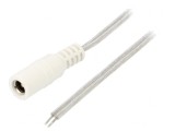 Cablu DC 5m 2x0,5mm2 Soclu Transparent