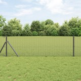 VidaXL Gard din s&acirc;rmă sudată gri 0.5x50 m fier