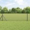 Gossi gard de sarma sudata cu 7 stalpi gri 0.8x10 m din otel