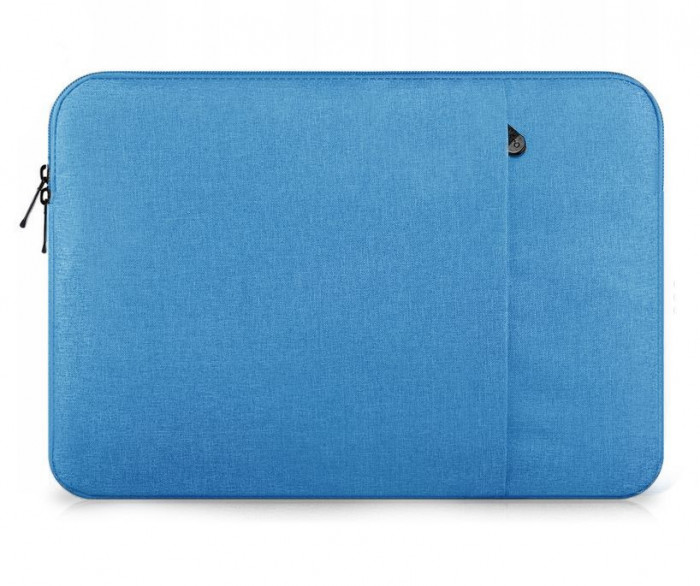 Husa laptop, Zagatto, Poliester, 26 cm x 36 cm x 2.5 cm, Fermoar, 13&quot;, Albastru