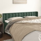 Gossi tablie de pat cu aripioare verde inchis 183x16x78/88 cm catifea