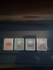 Lot timbre Romania nestampilate cu supratipar foto