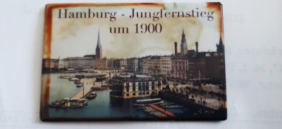 XG Magnet frigider - tematica turistica - Germania Hamburg 1900 foto