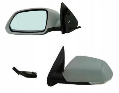 Oglinda exterioara Skoda Octavia Ii/Tour 2 (1z3/1z5), 06.2004-2008, Stanga, reglare electrica; grunduita; incalzita; geam asferic; cromat; 6 pini; cu foto