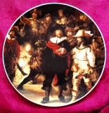 FARFURIE DECORATIVA PORTELAN BAVARIA RONDUL DE NOAPTE - REMBRANDT 26.5 CM