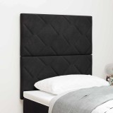 Cumpara ieftin Tablie LED cu lumini cu banda LED Geometric Negru 80 cm Catifea