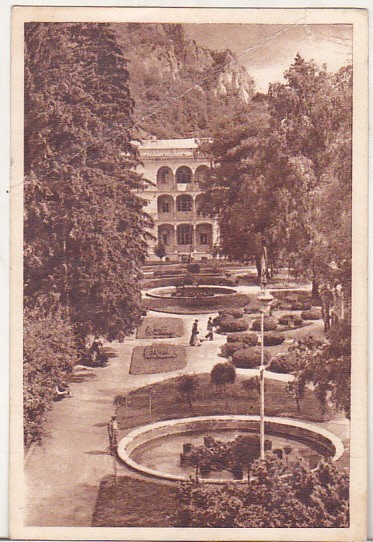 bnk cp Baile Herculane - Parcul - uzata 1950