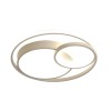 Lustra LED Circle Alba, 50cm, 3 Lumini (Calda, Rece, Neutra), Intensitate Reglabila, Durata 20.000h, Economica, 220V